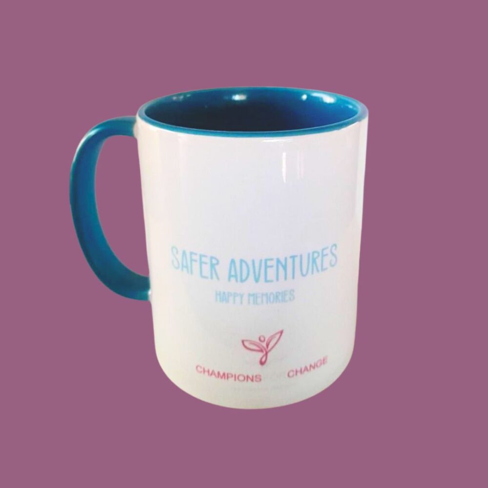 Children Playing Mug (Blue)